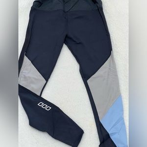 Lorna Jane Full Length Navy Blue Leggings with Mesh Size Medium